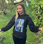 Cosmic Girl Siyah Sweatshirt