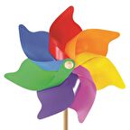 TWOX Nessiworld 7 Kanat 35 cm Gök Kuşağı Rüzgar Gülü