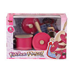 Emaye Tencere Seti 8 Parça Çocuklar İçin Sağlıklı Mutfak Seti