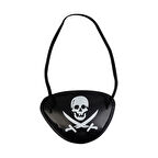 Siyah Kuru Kafa Baskılı Korsan Göz Maskesi Çocuklar İçin Eğlenceli Kostüm