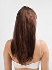 Kahverengi Uzun Düz Parti Peruğu Doğal Görünüm Ve Eğlenceli Kullanım