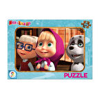 24 Parça Masha Koca Ayı Puzzle – Çocuklar İçin Eğitici Görsel Oyun