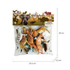 Eğitici Çocuk 9115,9116,9117 Poşette 9 parça Hayvan Seti