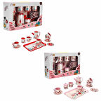 Eğitici Çocuk 4939 SUN-YFN-LCH-METAL ÇAY SETİ ÇİÇEK DSN 2A 12PRÇ