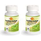Lesitin Ginkgo Biloba Koenzym Q10 90 Kapsül 2 Kutu