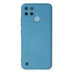 Realme C25y Kılıf Nano İçi Kadife Silikon - Mavi