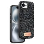 Onegif Apple İphone 16e Bright Simli Kapak - Siyah