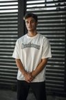Erkek Kısa Kol Yazlık Tişört Bisiklet Yaka Baskılı Oversize T-Shirt - Beyaz