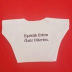 Eşeklik Ettim Yazılı Oyuncak Tişörtü