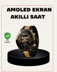 Amoled Akıllı Saat Manyetik Şarj Gps Destekli Spor Ve Günlük Kullanım