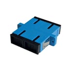 Uranium SC Duplex Fiber Optik Adaptör Mavi