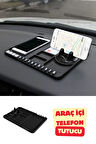 Çok Fonksiyonlu Araç İçi Telefon Tutucu Torpido Masa Üstü Kaydırmaz Telefon Numaratör Organizer