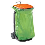 Tekerlekli Çöp  Çimen Toplama Arabası Tekerlekli