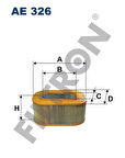 Filtron AE326 Hava Filtresi Mercedes OM603 W124 S124 6030940204