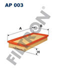 Filtron AP003 Hava Filtresi Caddy 1 Golf 1 Jetta I II Passat Scirocco 76-88 27133843
