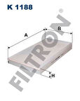 Filtron K1188 Polen Filtresi Viano W639 03-Vito W639 03- 6398350247