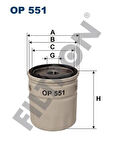 Filtron OP551 Yağ Filtresi Astra Fiesta Fusion 1.25 1.4 01-Focus Cma 03 07 Focus 1.4 1.6 Mondeo Kuga 650400