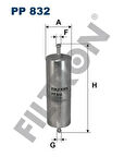 Filtron PP832 Yakıt Filtresi BMW M20 M40 M42 M43 M70 E30 E32 E34 E35 13321720102