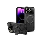 Apple iPhone 15 Pro Max Joy Lens Standlı Kapak - Siyah