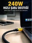240W 3'ü 1 Arada Hızlı Şarj Kablosu USB Type-C Lightning Micro USB