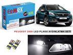 Peugeot 2008 LED Plaka Aydınlatma Ampul Seti FEMEX Parlak Beyaz