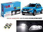 Dacia Sandero LED Plaka Aydınlatma Ampul Seti FEMEX Parlak Beyaz