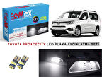 Toyota ProaceCity LED Plaka Aydınlatma Ampul Seti FEMEX Parlak Beyaz