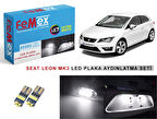 Seat Leon Mk3 LED Plaka Aydınlatma Ampul Seti FEMEX Parlak Beyaz