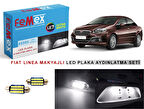 Fiat Linea Makyajlı LED Plaka Aydınlatma Ampul Seti FEMEX Parlak Beyaz