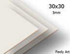 3 mm 30x30 MDF Plaka (10 ADET) - Hobi, Maket, Ahşap El Sanatları İçin Uygun (10`lu Paket)