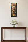 Frida Kahlo Tablo | 25x60 cm Dikey Sanat Eseri UV Baskı