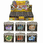 Crazoo Çek Bırak Kafesli Dinozor Araba ve Anahtarlık