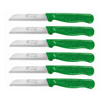 Solingen Simli Meyve Bıçağı 6'lı Açık Yeşil