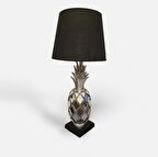 Aynalı Ananas Siyah Abajur