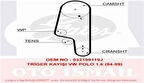 Gates 5428XS Eksantrik Kayışı (137x190) 137 Diş Volkswagen Polo Polo Classic Caddy II Golf III Ibiza III 1.6 94 99 Ct846 032109119G