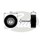 Gates T36263 Alternatör Gergi Rulmanı Mazda 6 3 Cx6 L32715940A