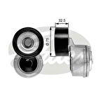 Gates T38640 Alternatör Gergi Rulmanı Kütüklü Mercedes Atego 98-Atego 2 04-Axor 2 04-Econic-Citaro Om905 A9062004570