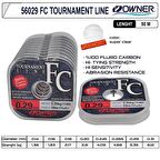 %100 FLOUROCARBON MİSİNA OWNER Tournament Fc 50m Super Clear 0,24MM