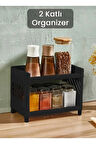 2 Katlı Plastik Ayrılabilir Mutfak Organizeri