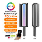 Gdx LP550 RGB Led Şarj Edilebilir Fotoğrafçılık ve Video için Renkli Işık Çubuğu