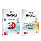3D AYT Biyoloji Soru Bankası ve Deneme Seti 2 Kitap