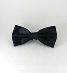 Koyu Lacivert Düz Renk Saten Papyon - SP-06