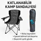 KATLANIR TAŞIMA ÇANTALI KAMP SANDALYESİ
