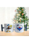 Romantik Donald Duck porselen fincan / kupa -mug