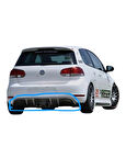 Volkswagen Golf 6 Rieger Difüzör (Plastik) (( PARLAK SİYAH )) (( EGZOZ HARİÇ ))