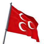 Kırmızı ÜçHilal Bayrağı 70x105 cm Gönder Bayrağı 