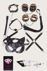Sexy Görselli Oyun Kartı Kama Sutra 'li Leopar Harness Set
