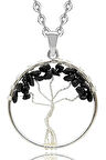 Sertifikalı Siyah Turmalin Hayat Ağacı Kolye