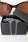 Görünmez bağlar çelik gümüş renk erkek kadın gözlük zinciri gözlük ipi askısı aksesuarı