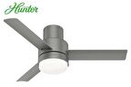 Hunter - Gilmour Mat Gümüş - 132 Cm. Aydınlatmalı Nemli Mekan Tavan Vantilatörü